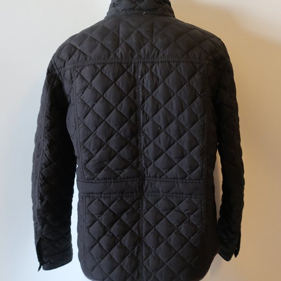 J. CREW BLACK QUILTED COAT SZ S* - Picture 6 of 8